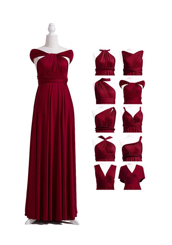 Burgundy Multiway Convertible Infinity Dress