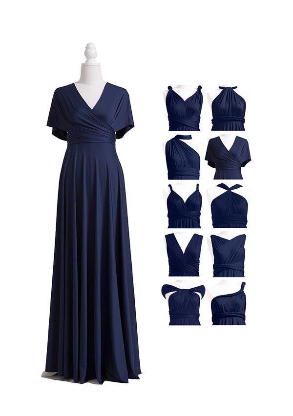 Kaufen Sie Navy Blue Multiway Convertible Infinity Dress 72Styles